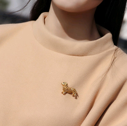 Full diamond cute cartoon animal brooch pin