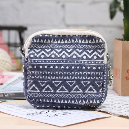 Canvas Coin Purse Cartoon Creative Cloth Storage Bag Sanitary Cotton Bag Aunt Bag Handheld Portable Women Wallet