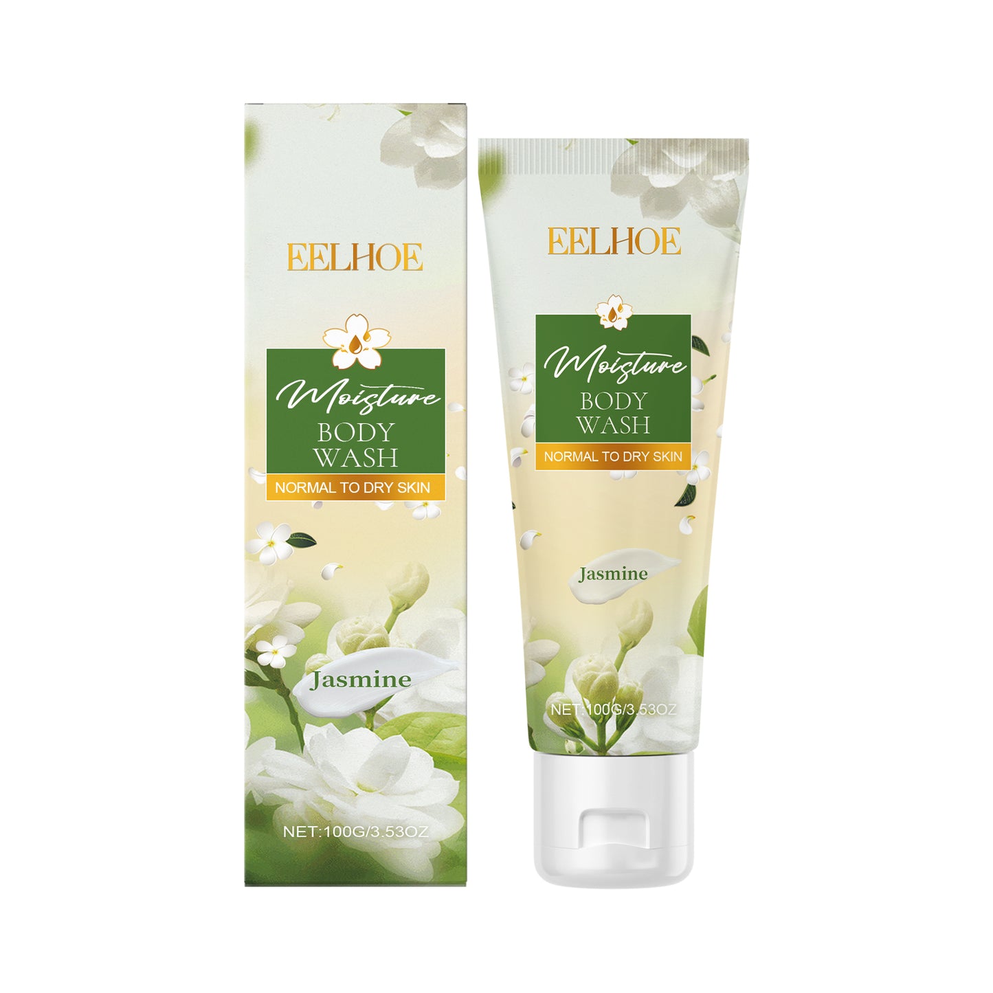 EELHOE  Jasmine Moisturizing Body Wash, Gentle, Clean, Smooth, Moisturizing And Fragrant Body Wash