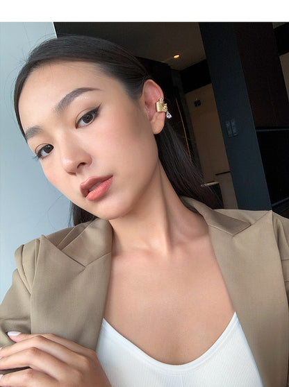 Ear Clip Personality Temperament Stud Earrings