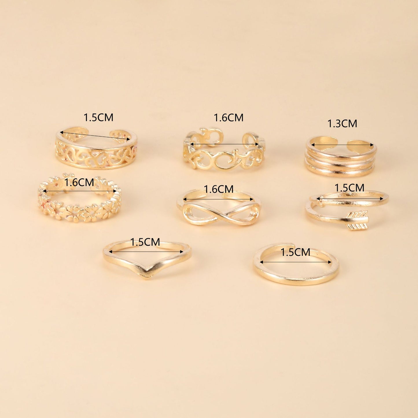 European And American Women's Beach Toe Ring