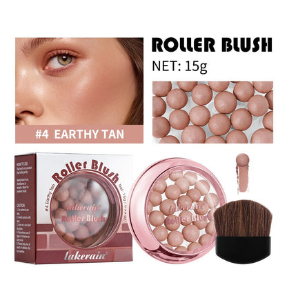 Lakerain Blush Ball Three-dimensional Repair Delicate Highlight Pearlescent Ball Blush