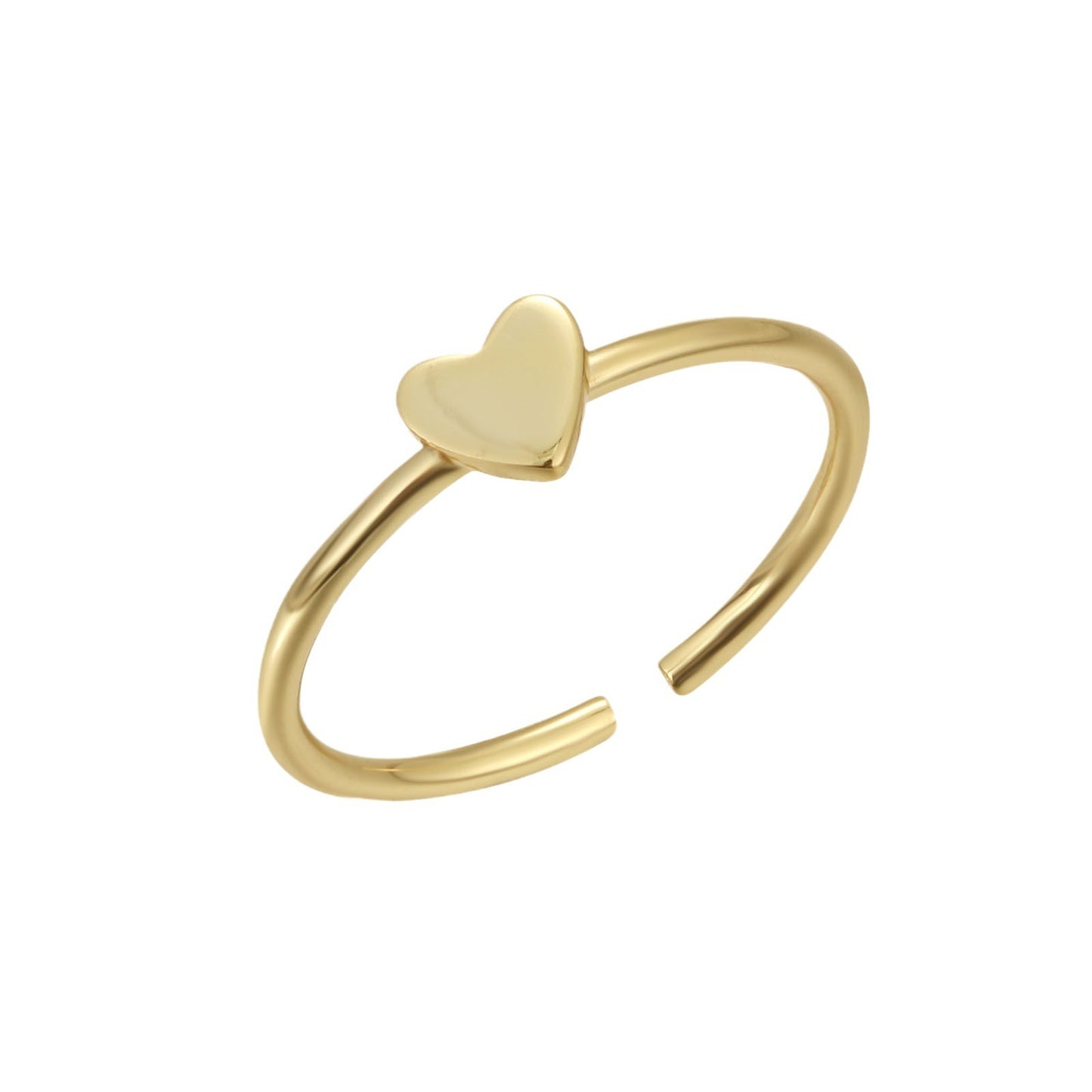Opening 925 Silver Love Heart Adjustable Toe Ring