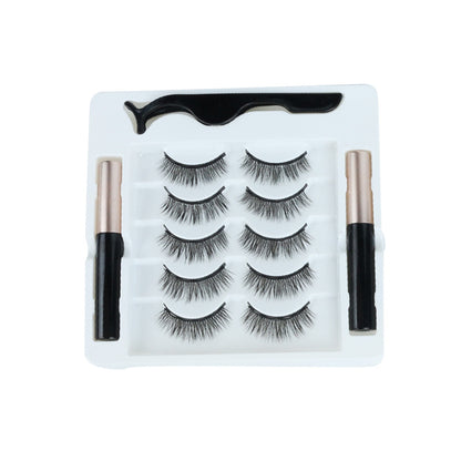 Imitation mink hair magnetic suction false eyelashes