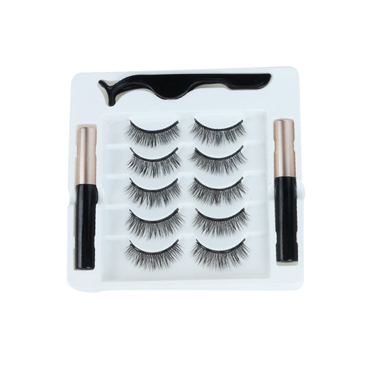 Imitation mink hair magnetic suction false eyelashes