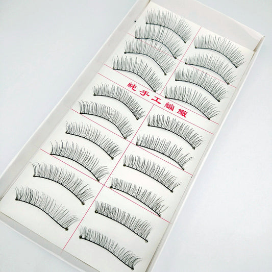 Handmade cotton thread stalk simulation false eyelashes