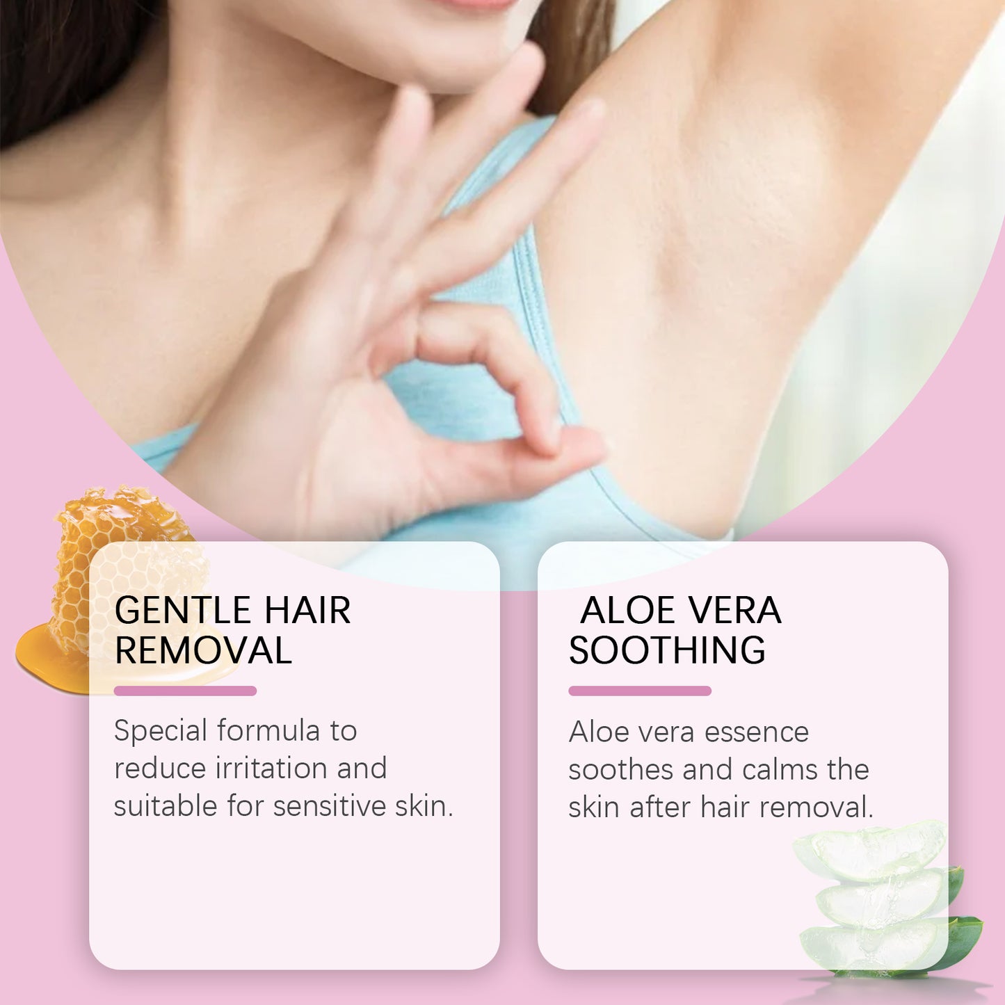 OUHOE Mousse Body Hair Removal Spray, All Over The Body Armpits, Hands, Legs Smooth And Delicate Skin Gentle Hair Removal
