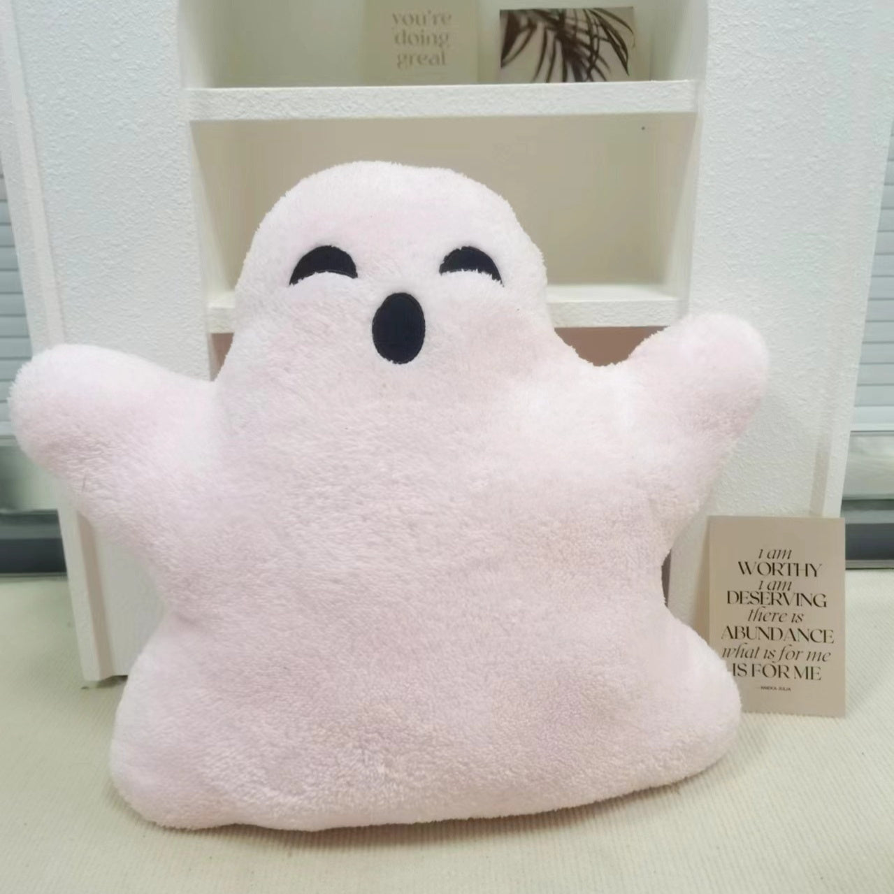 Home Fashion Plush Ghost Pillow
