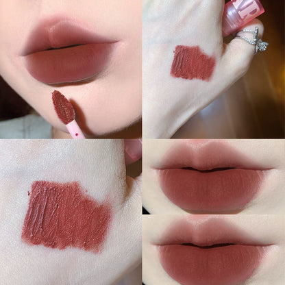Kakashow Heart Bear Matte Velvet Matte Lip Mud White Student Lip Lacquer Light Makeup Essential