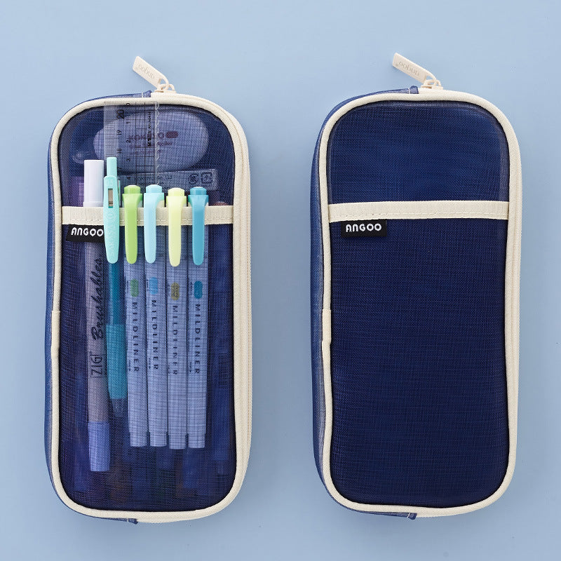 Transparent Pencil Case Girl Stationery Bag Special For High School Entrance Examination Large Capacity