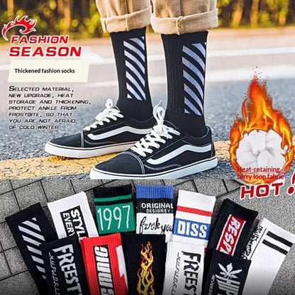 Mens Thermal, Extra-thick Socks For Fall And Winter