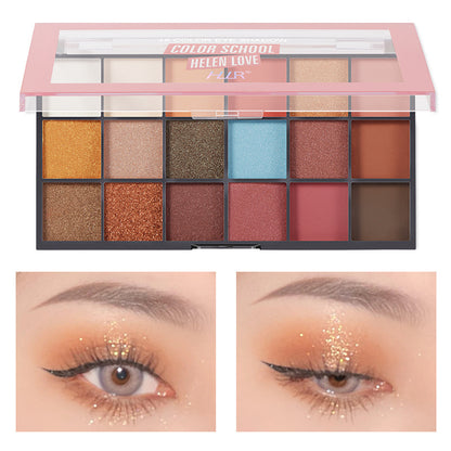 Pearlescent Matte Face Repair Plate Color Makeup Eye Shadow Plate