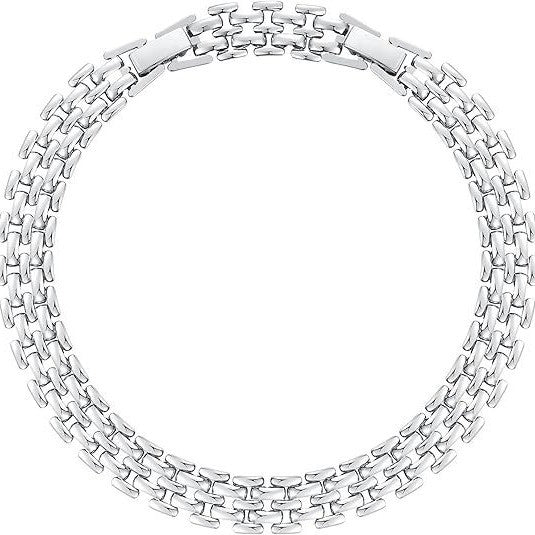 925 Silver-Plated Anklet Bold Versatile Chunky Chain Anklet