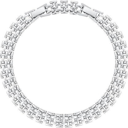 925 Silver-Plated Anklet Bold Versatile Chunky Chain Anklet