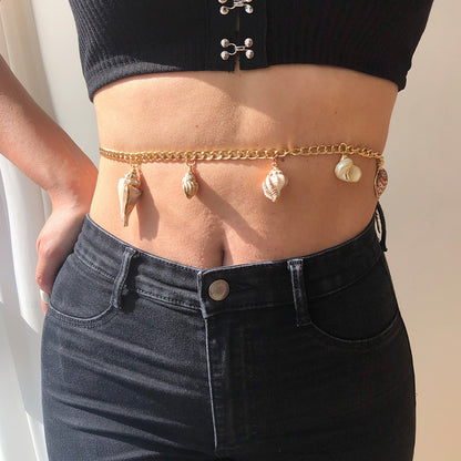 Fashion Personality Design Single-Layer Chain Waist Chain