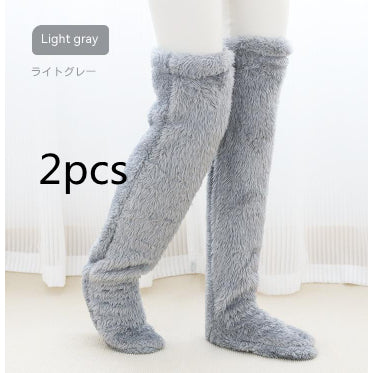 Winter Warm Cold Leg Knee Joint Cold-proof Stockings Home Floor Sleeping Socks