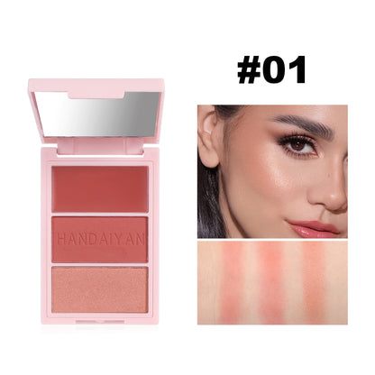 Blusher Plate Highlight Contour Compact Brighten Face