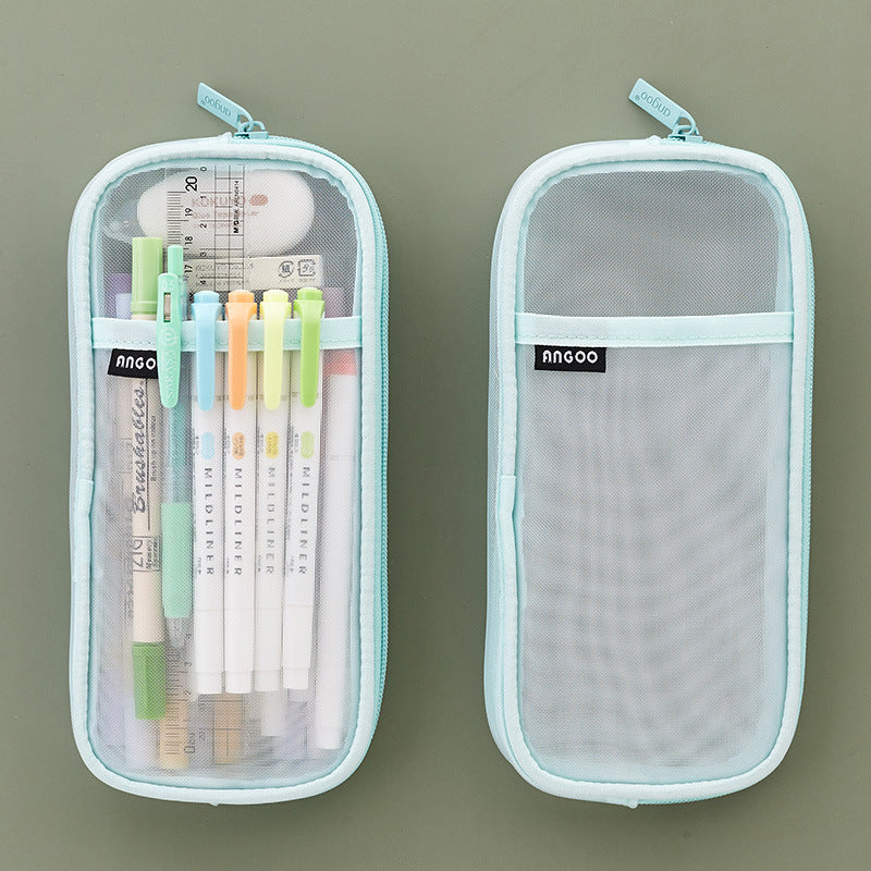 Transparent Pencil Case Girl Stationery Bag Special For High School Entrance Examination Large Capacity