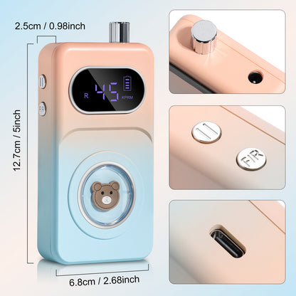 Professional 45000RPM Portable Electric Nail Drill Kit, Rechargeable Nail Electronic File Machine, Electric Nail Polishing Machine With Drill Head And Base, Nail Drill For Acrylic Nails, Nail Gel, Fem