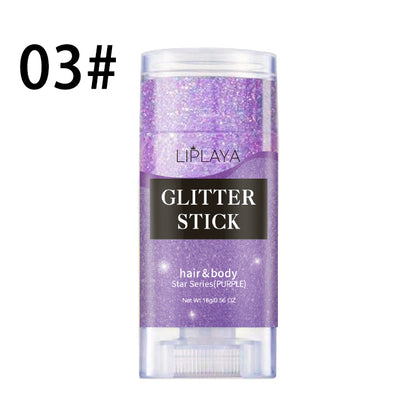 Sequins Stick Three-color Magic Eye Shadow Convenient