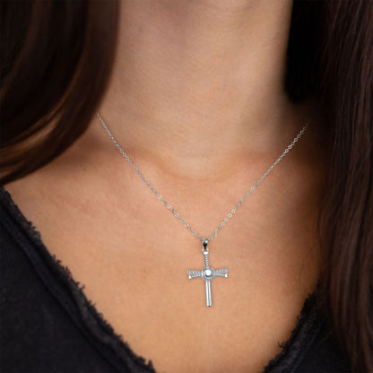 Card New Jewelry Baseball Cross Necklace For Women