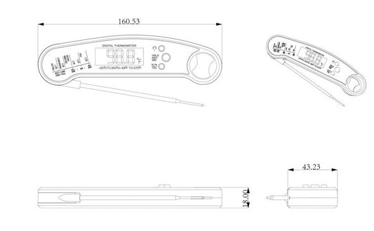 Food Barbecue Thermometer