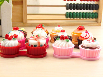 Cake Shape Contact Lens Case