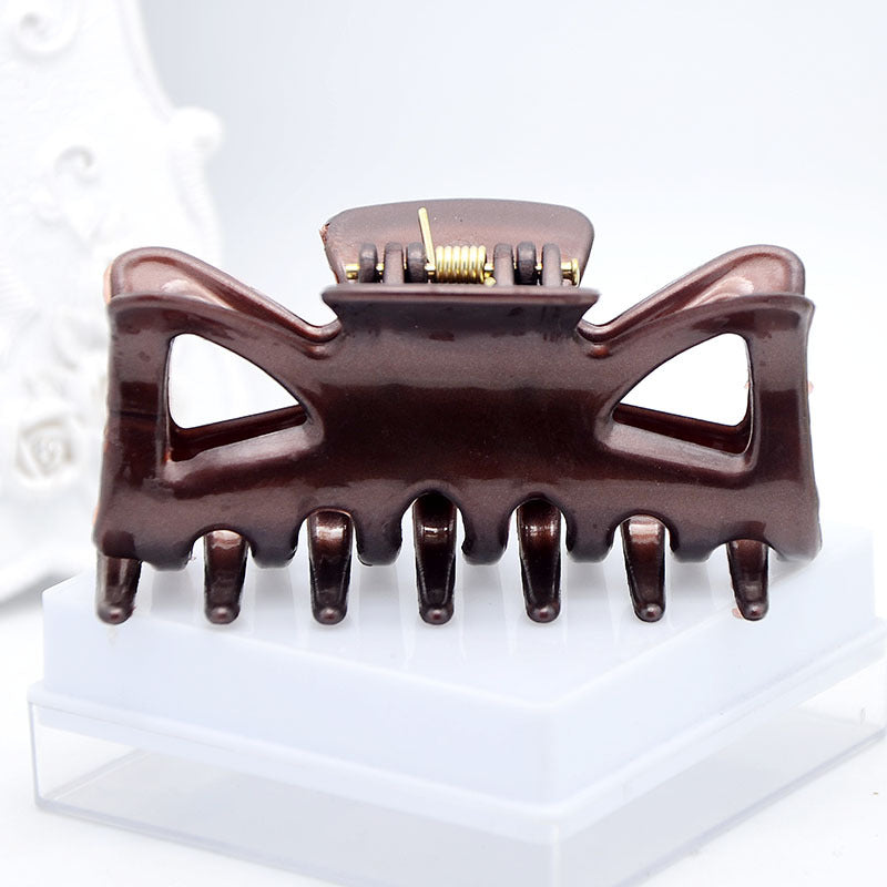 Dark Color Plastic Hairpin 7CM Wide Hairpin Small Hairclip Plastic Head Clip Plastic Ornament
