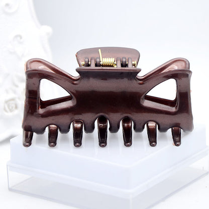 Dark Color Plastic Hairpin 7CM Wide Hairpin Small Hairclip Plastic Head Clip Plastic Ornament