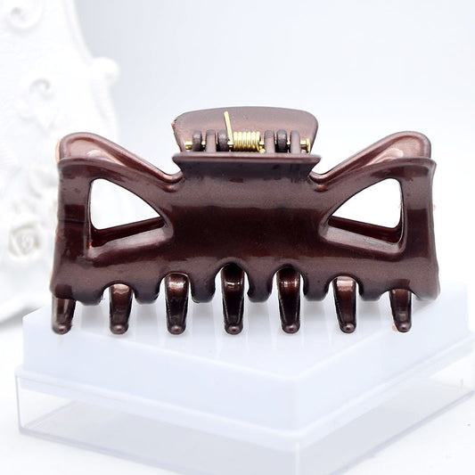 Dark Color Plastic Hairpin 7CM Wide Hairpin Small Hairclip Plastic Head Clip Plastic Ornament
