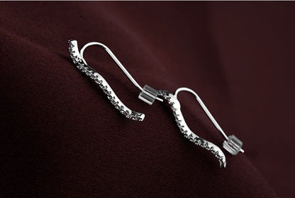 Wave ear bone clip earrings