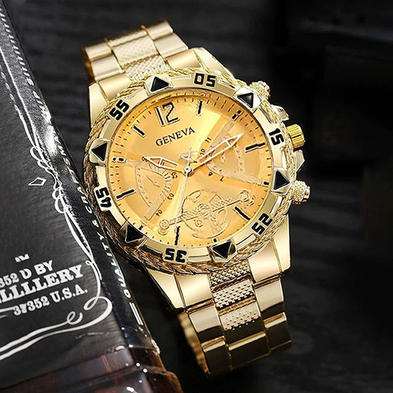Men's Authentic Volkswagen Fully Automatic Mechanical Watch With Steel Strap