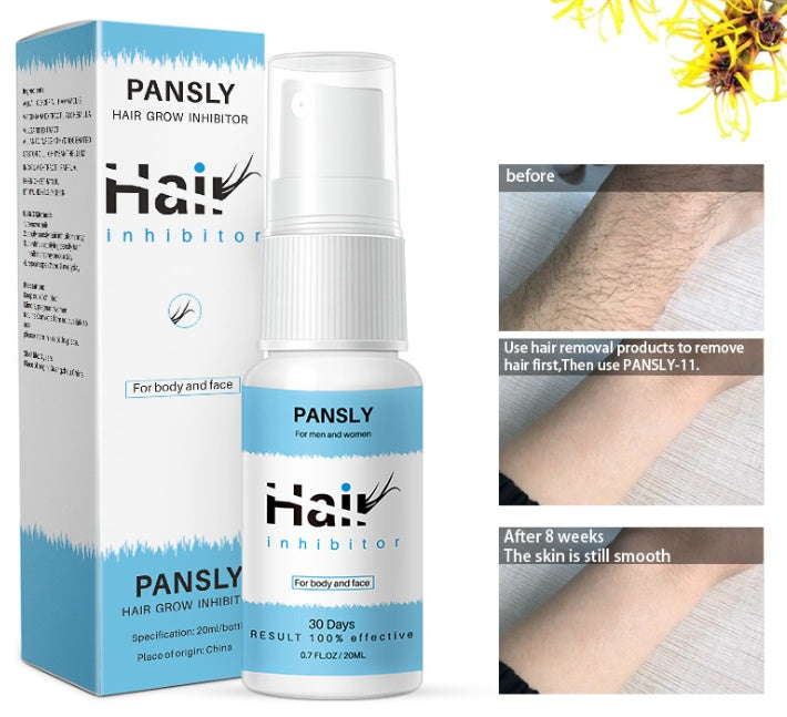 Permanent Hair Removal Inhibitor Spray  Painless Beard Legs Armpit Smooth Repair