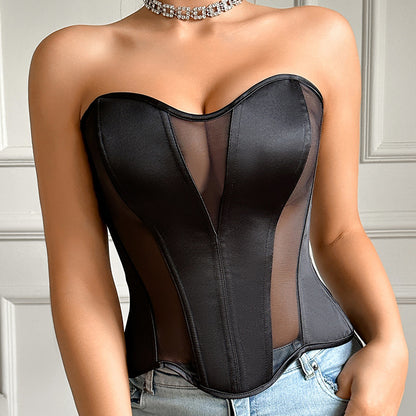 Fishtail Corset Shapewear Top Sexy Shaping Design With Tie-up Straps