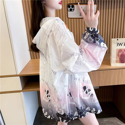 Cardigan Coat Fashionable Ice Silk Breathable Thin Chiffon Sun Protection Clothing