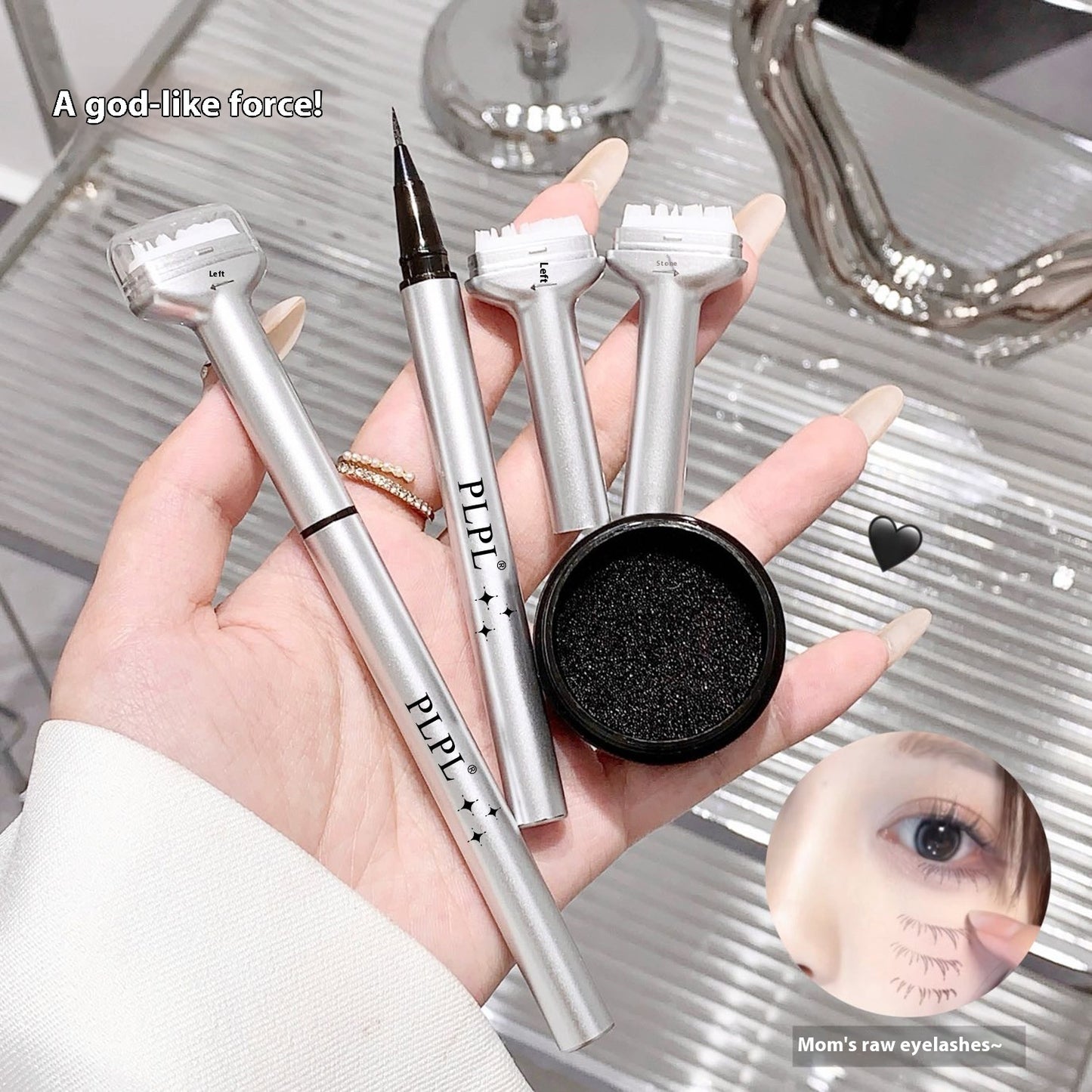 Double-headed Lower Eyelash Seal Eyeliner Quick-drying Not Smudge Durable Waterproof And Sweatproof Eyeliner Two-in-one