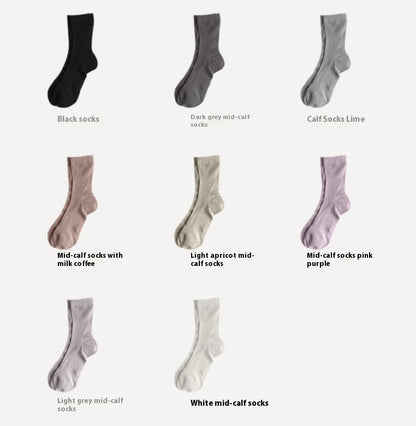 Protein Cool Feeling Tube Socks Thin And Soft Comfortable Socks For Women
