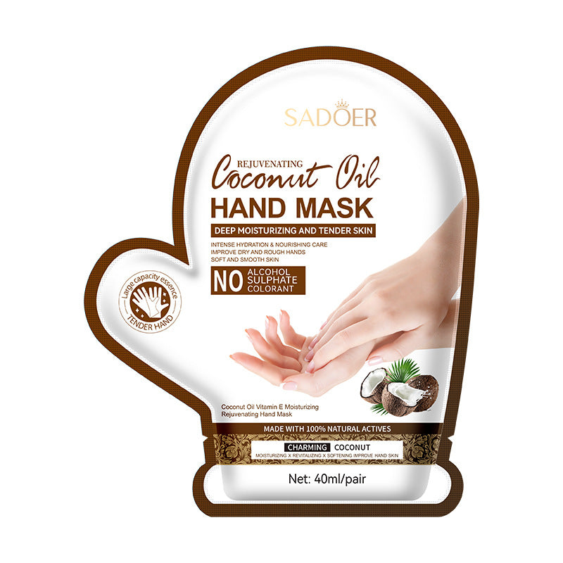 Coconut Oil Vitamin E Nourishing Hand Mask For Soft Smooth Skin