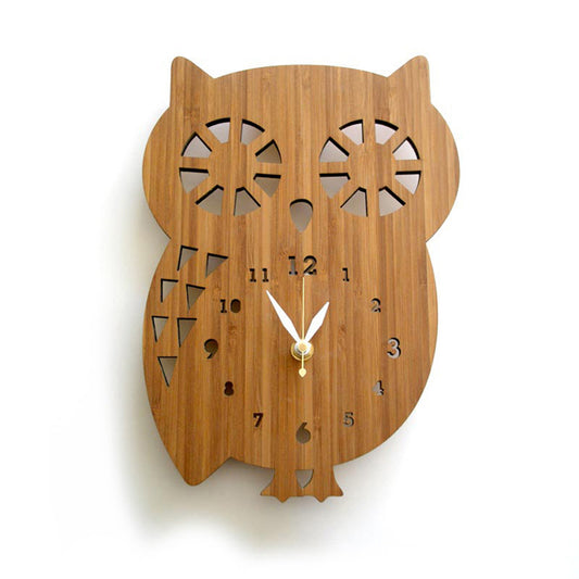 Owl wall clock