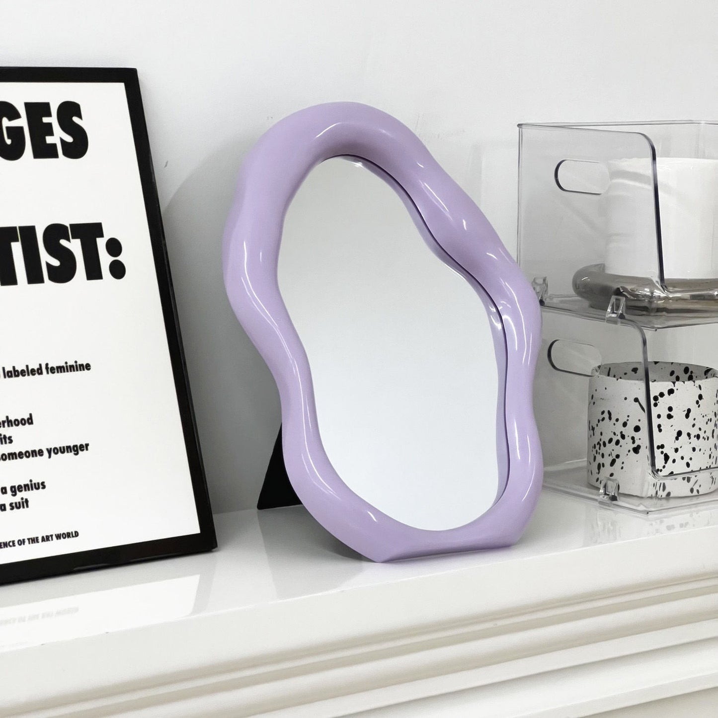 Shaped Net Red Irregular Desktop Mirror Vanity Makeup Mirror