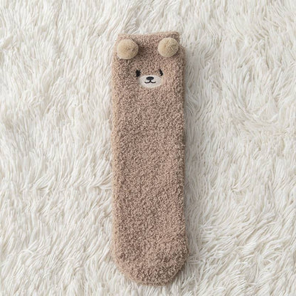Plush Socks Female Plus Velvet Thickened Warm Month Socks