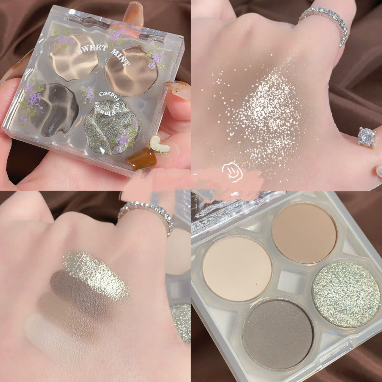 Eyeshadow Palette Flower Eye Shadow Shimmer Matte Earth Color