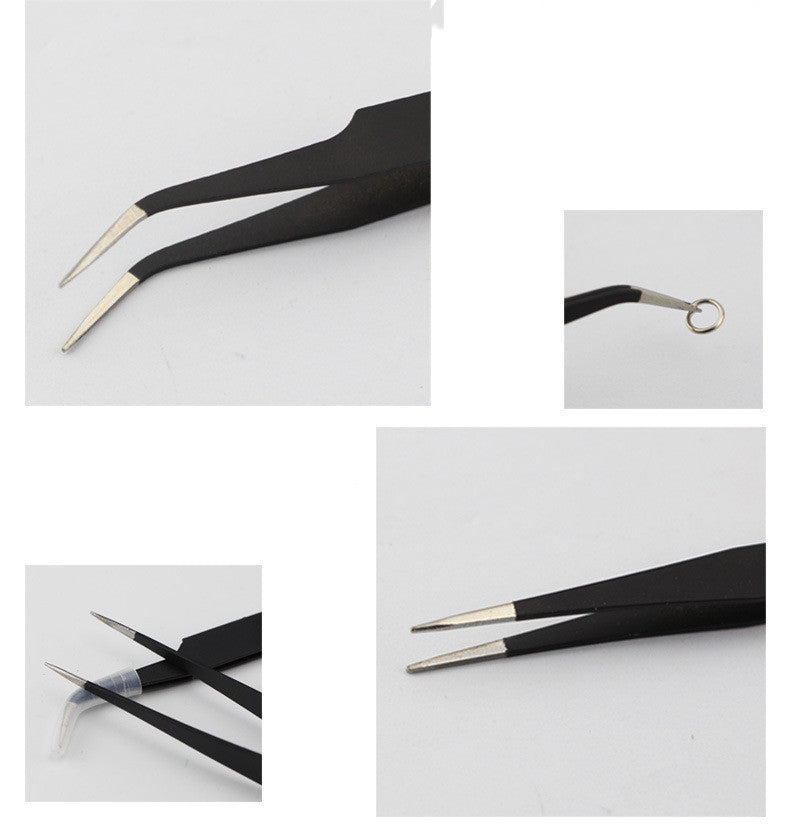 Parts Repair Holder Thickened Metal Tweezers