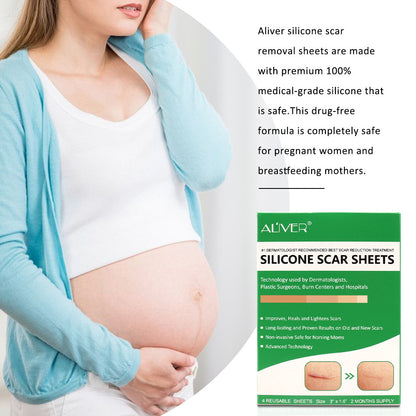 Small size self-adhesive scar removal sticker