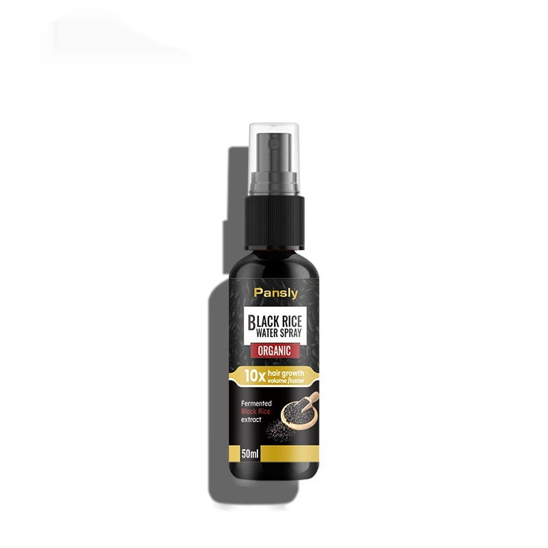 Cross-border In Stock Black Rice Hair Spray Gentle Nourishing Scalp Soft Hair Care Nutrient Solution