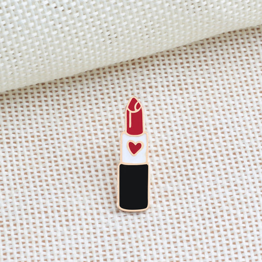 Fashion brooch female cartoon lipstick brooch