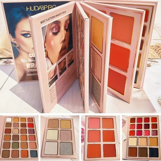 78-Color Pearlescent Matte Glitter Makeup Palette
