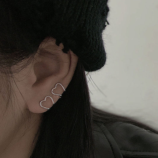 Love Ear Clip Female Earrings Without Pierced Ears