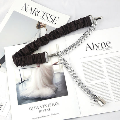 Silver Chain Decoration Belt Women