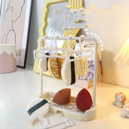 Powder Puff Drying New Doll Clothes Storage Rack